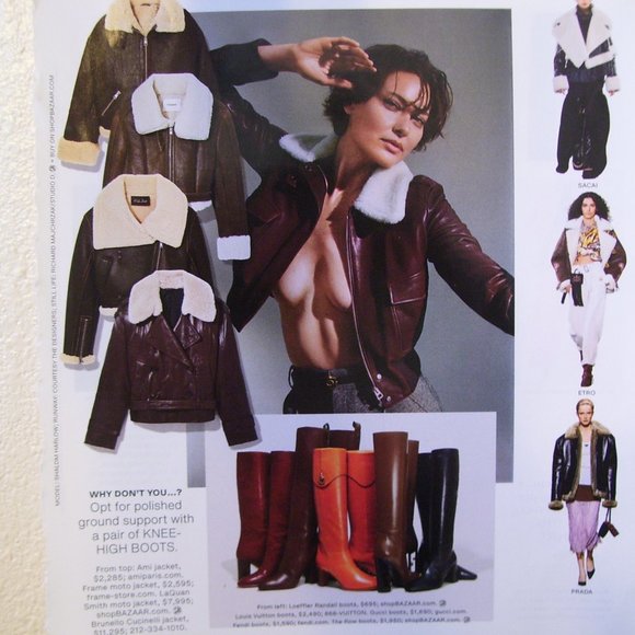 BCBG  Max Azria pebbled leather aviator flight jacket size 2 /4 /xxs/ xs - Picture 10 of 11